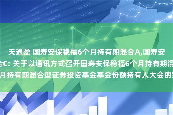 天通盈 国寿安保稳福6个月持有期混合A,国寿安保稳福6个月持有期混合C: 关于以通讯方式召开国寿安保稳福6个月持有期混合型证券投资基金基金份额持有人大会的第一次提示性公告