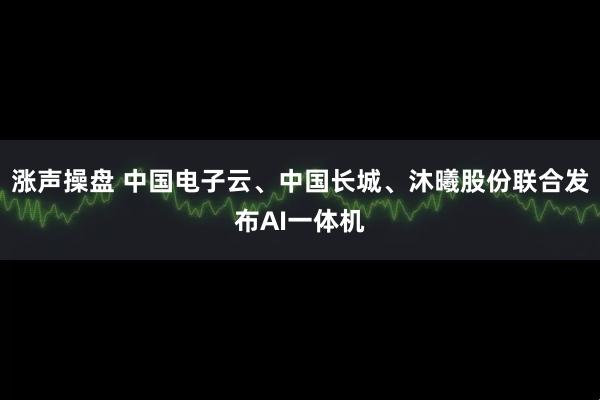 涨声操盘 中国电子云、中国长城、沐曦股份联合发布AI一体机